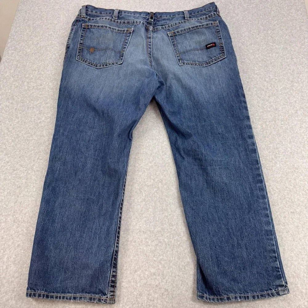 Ariat FR M4 Jeans Mens 46x30 Blue Low Rise Bootcut Flame Resistant Work Denim